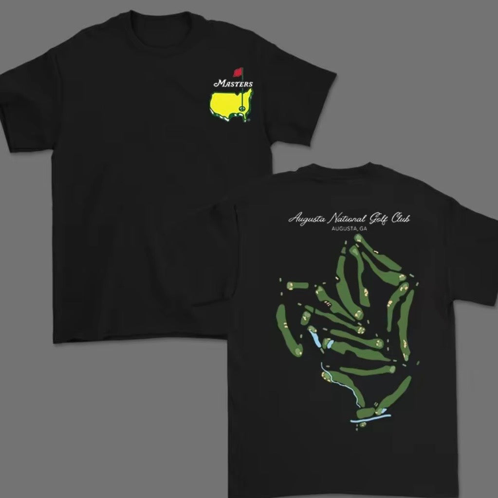 Augusta National Course Map Golf T-Shirt Sweatshirt Hoodie