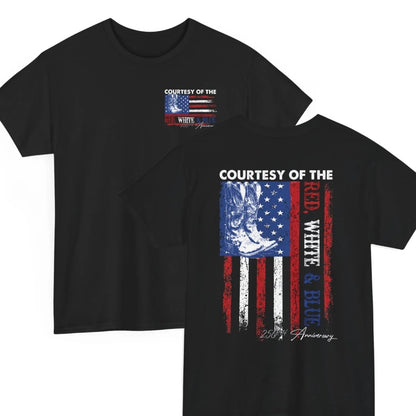 Courtesy Of Red White And Blue 250th Anniversary Flags T-Shirt Sweatshirt Hoodie
