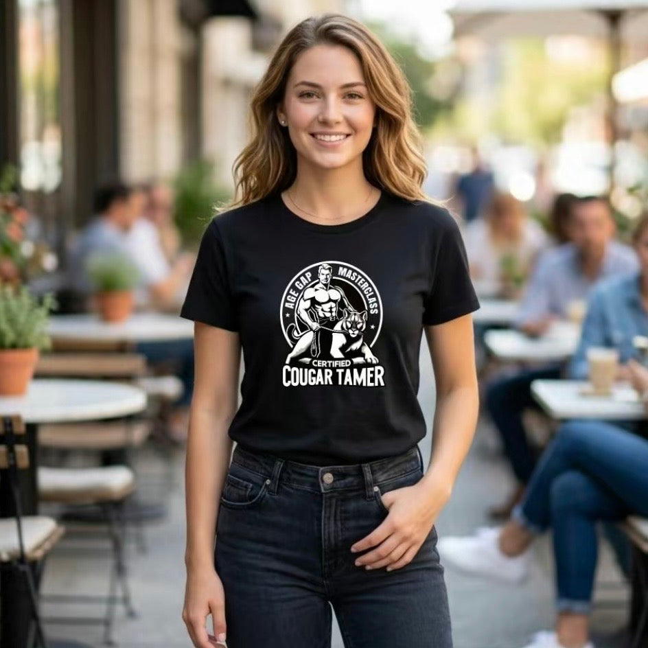 Funny Inappropriate Humor Certified Cougar Tamer Gag T-Shirt Sweatshirt Hoodie