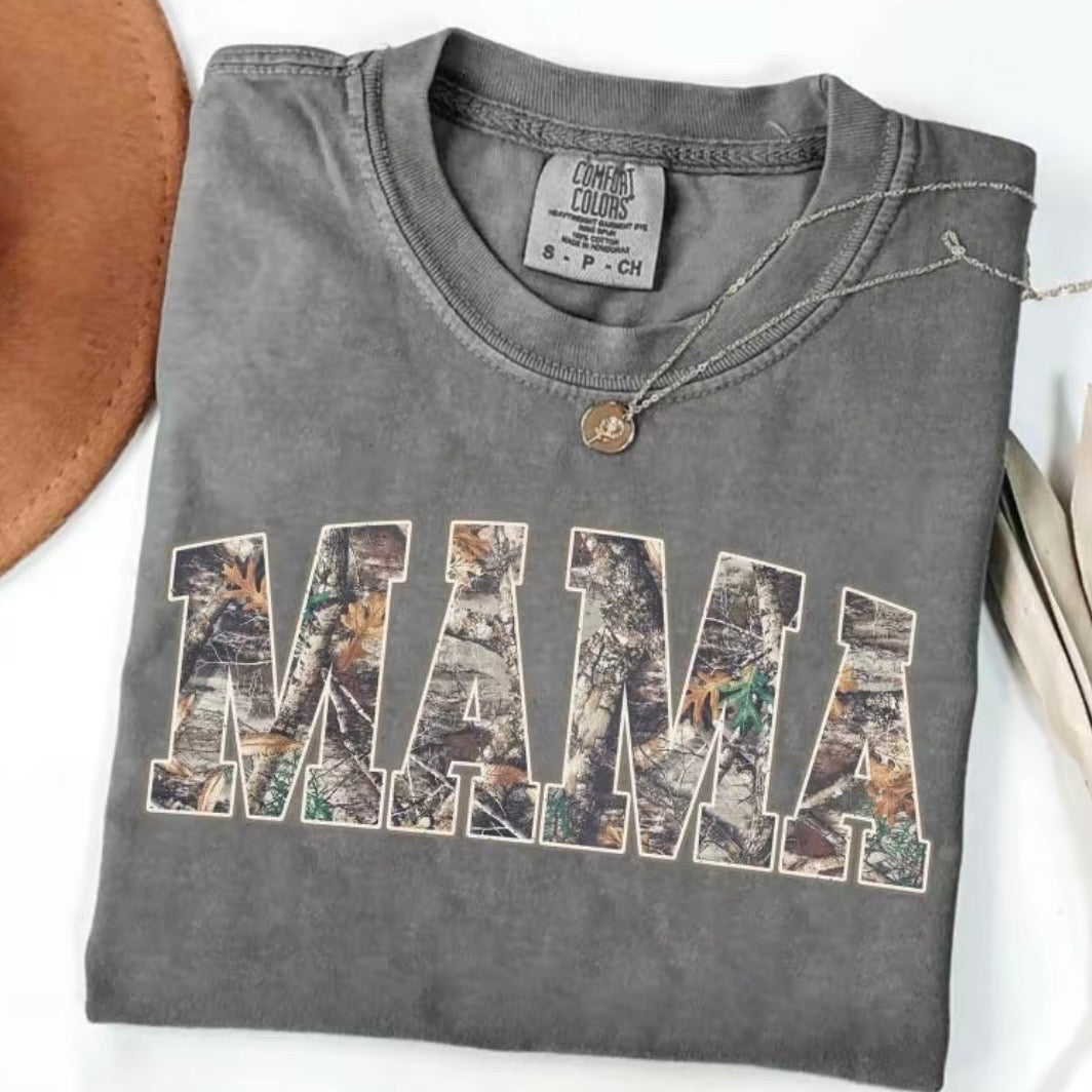 Camo Hunting Mama T-Shirt Sweatshirt Hoodie