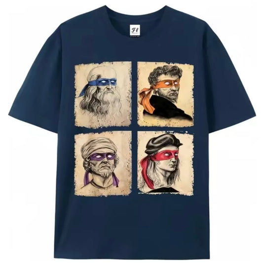 Humorous Italian Artists And Teenage Mutant Ninja Turtle T-Shirt Sweatshirt Hoodie