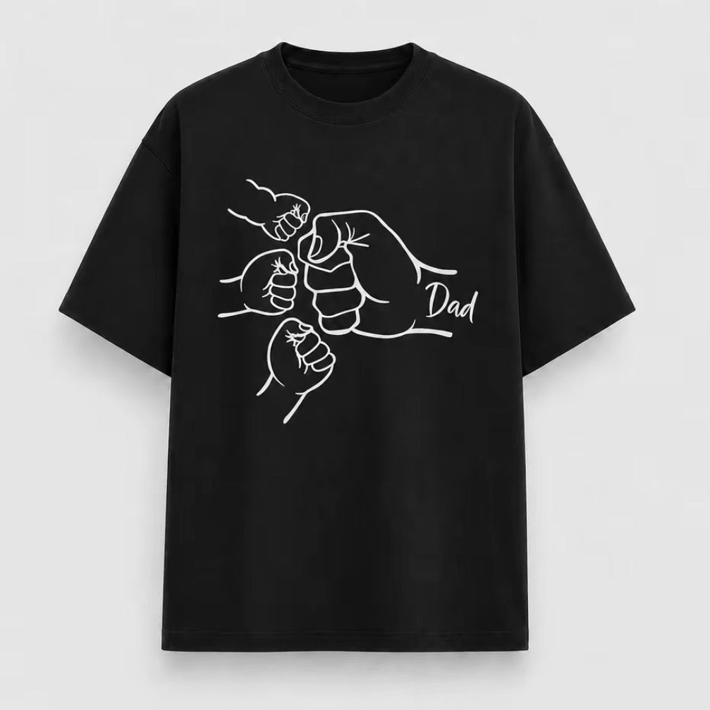 Dad Of Three Fist Bump T-Shirt Sweatshirt Hoodie