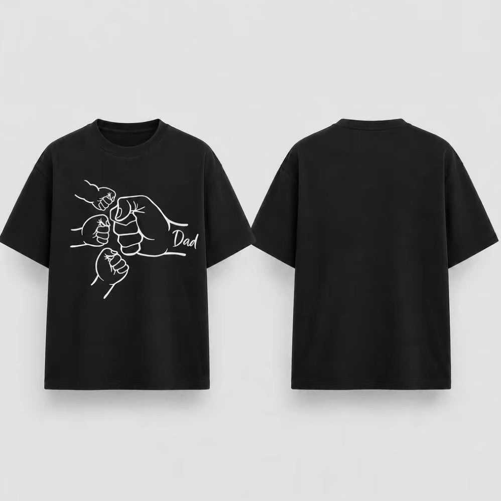 Dad Of Three Fist Bump T-Shirt Sweatshirt Hoodie