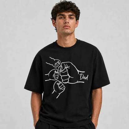 Dad Of Three Fist Bump T-Shirt Sweatshirt Hoodie