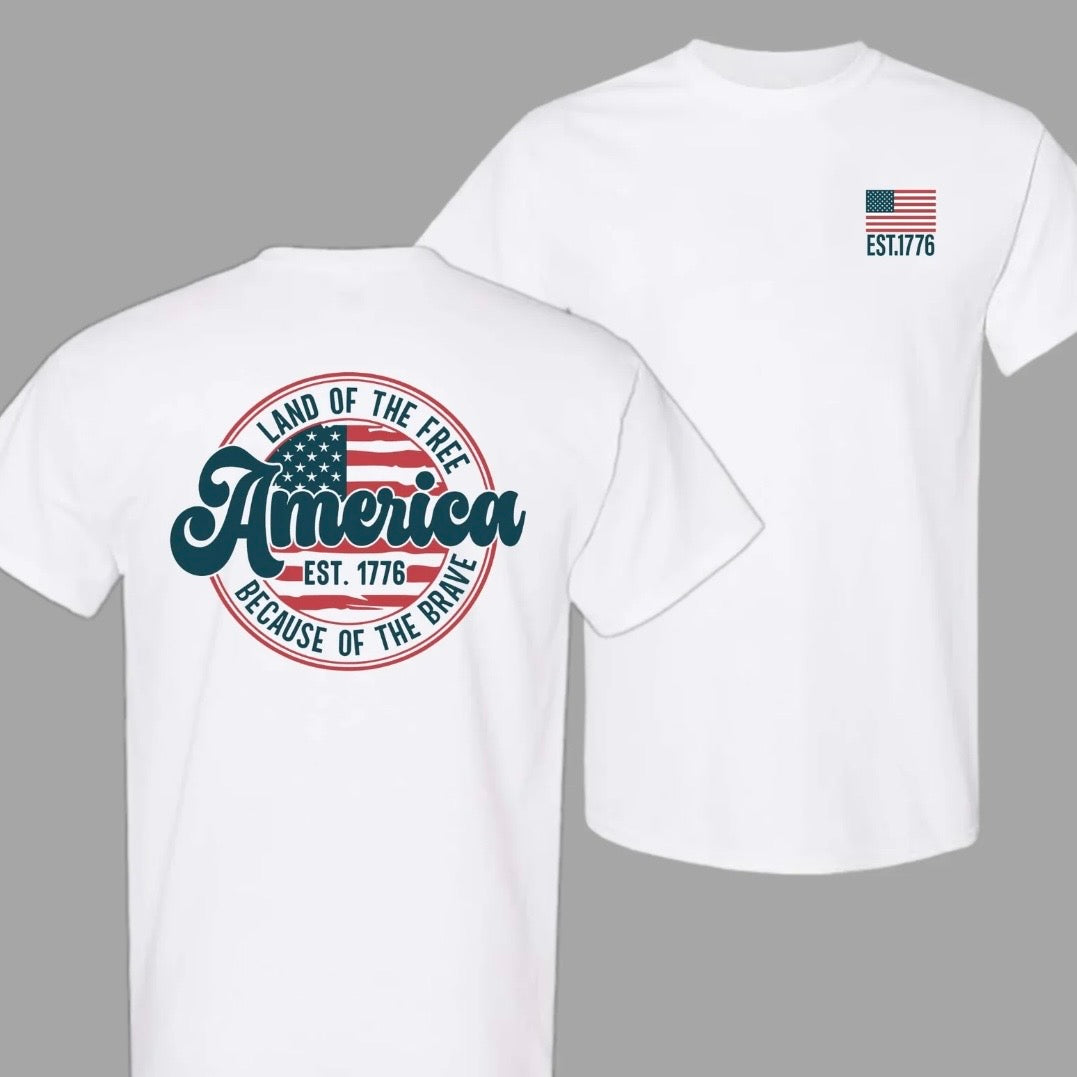 4th Of July America Flag T-Shirt Sweatshirt Hoodie