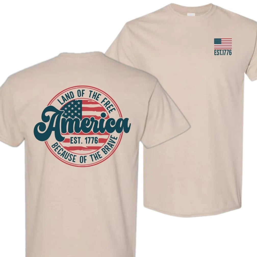4th Of July America Flag T-Shirt Sweatshirt Hoodie