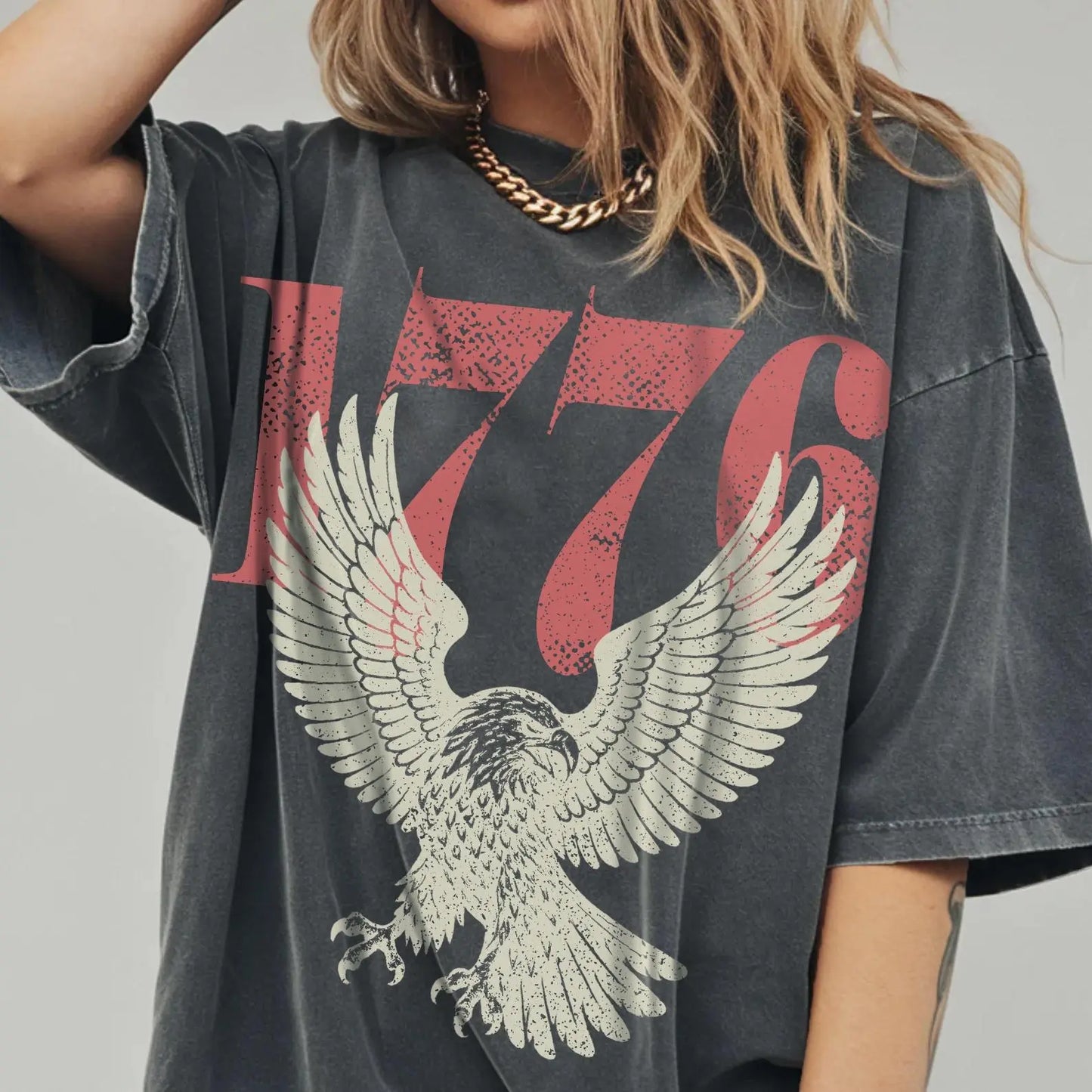 Retro 1776 Bald Eagle 250th Anniversary American 4th of July T-Shirt Sweatshirt Hoodie