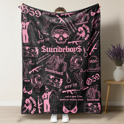 Retro Punk Full Wrap Blanket