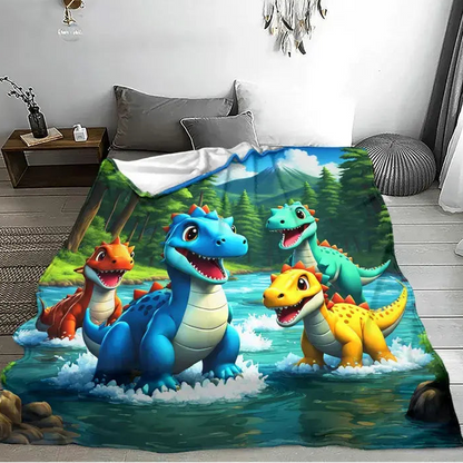 Dinosaur Flannel Blanket
