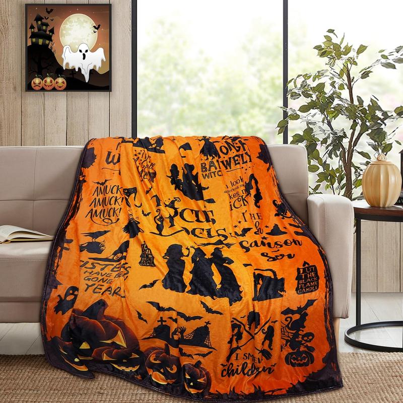 Hocus Pocus Movie Witch Flannel Blanket