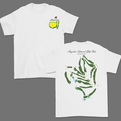 Augusta National Course Map Golf T-Shirt Sweatshirt Hoodie
