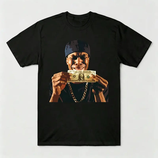 Hip Hop Holding Dollar Bill Portrait T-Shirt Sweatshirt Hoodie